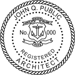 Rhode Island Licensed Professional Architect Seals